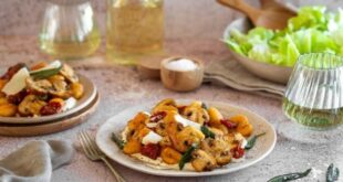 Crispy Gnocchi with Mushrooms & Paprika Butter