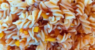 Tomato sauce pasta salad